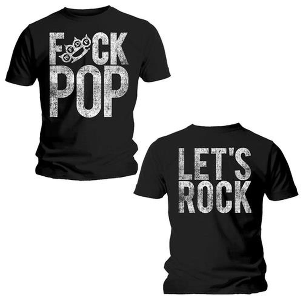 Five Finger Death Punch - F*ck Pop Heren Tshirt - Zwart